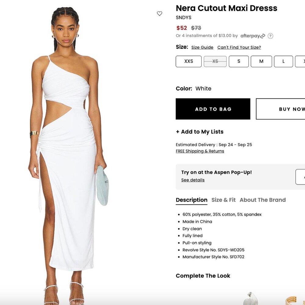 SNDYS Nera Cutout Maxi Dresss